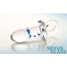 Анальный массажер Sexus Glass, прозрачный