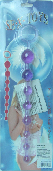 

Анальная цепочка Sextoy Anal Beads, фиолетовая